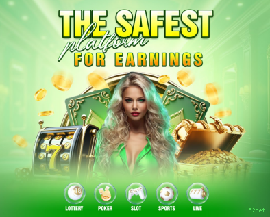 Imagem promocional da 52bet mostrando a plataforma e suas vantagens